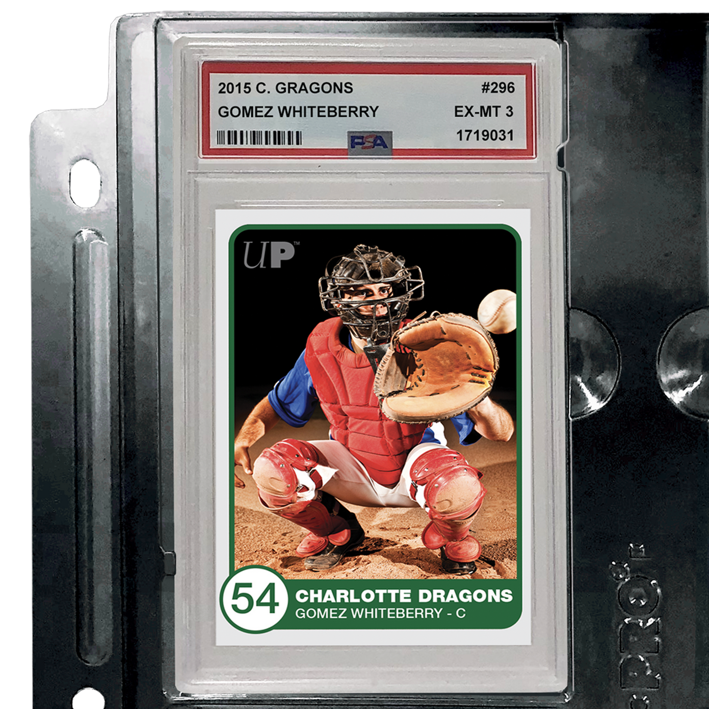Ultra Pro: 4 Pocket Psa Graded Slab Pages Black 1 ct
