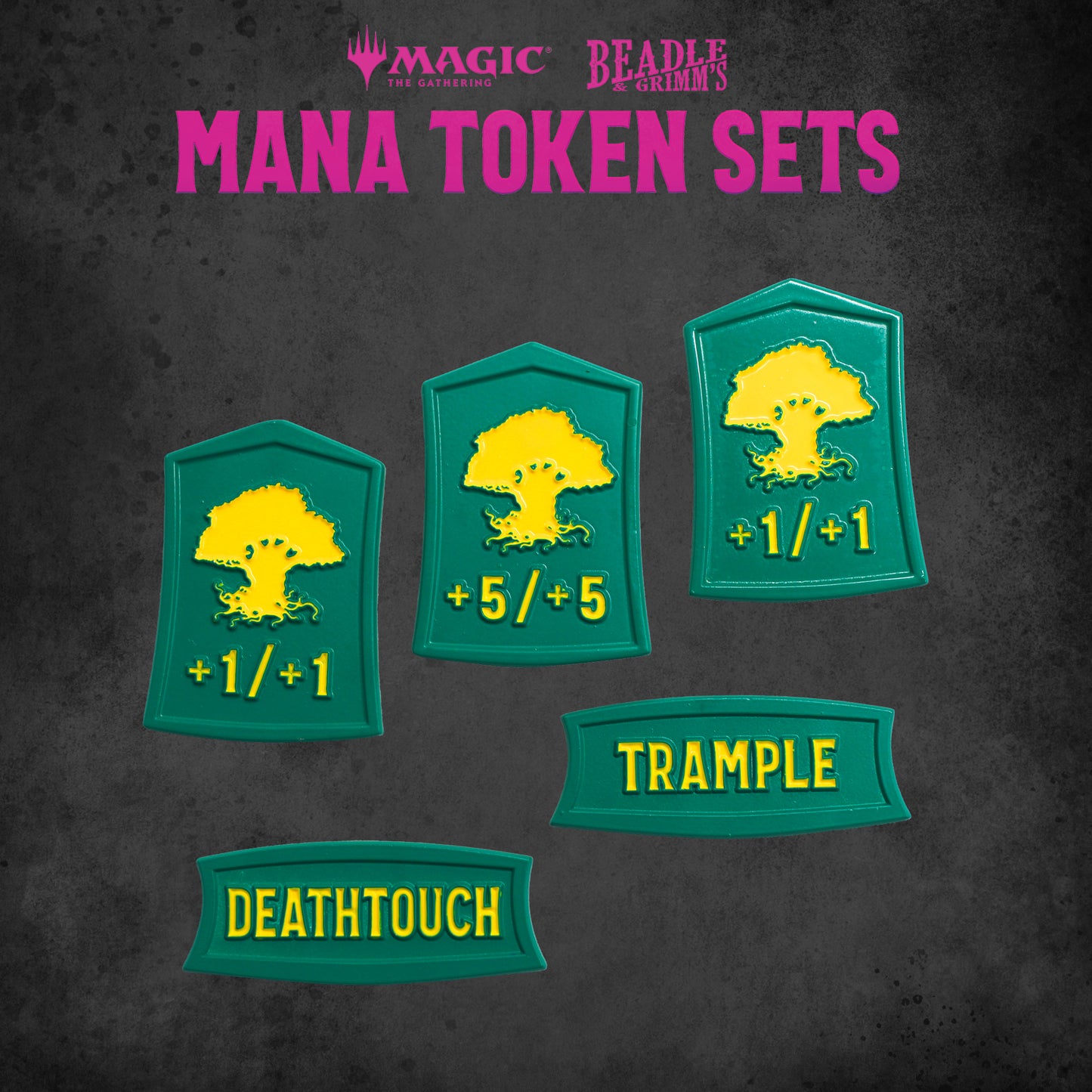 Beadle & Grimm's Magic the Gathering Mana Token Set - Green