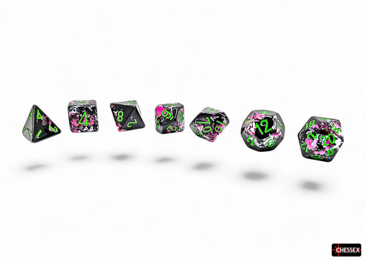 Brush 7-Die Set Polyhedral Paintball/Green