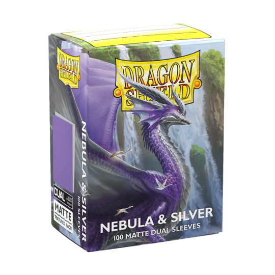 Dragon Shield - Nebula & Silver - Dual Matte Sleeves 100ct