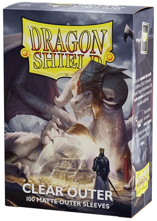 Dragon Shield Sleeves - Matte Clear Outer - 100ct