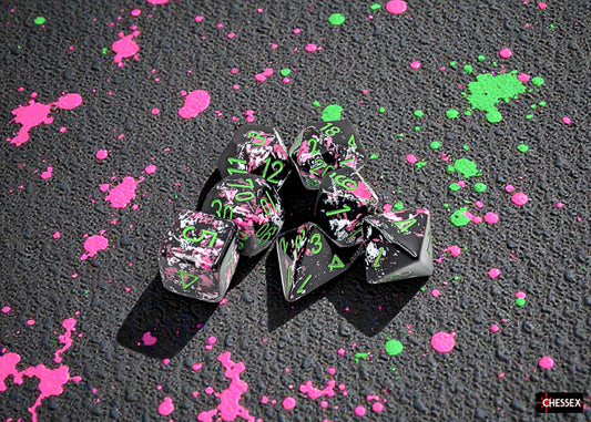 Brush 7-Die Set Polyhedral Paintball/Green