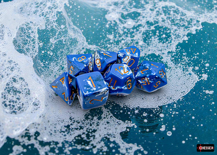 Brush 7-Die Set Polyhedral Wavebreak/Gold