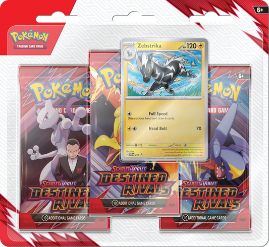 Pokémon TCG: Destined Rivals 3 Pack Blister