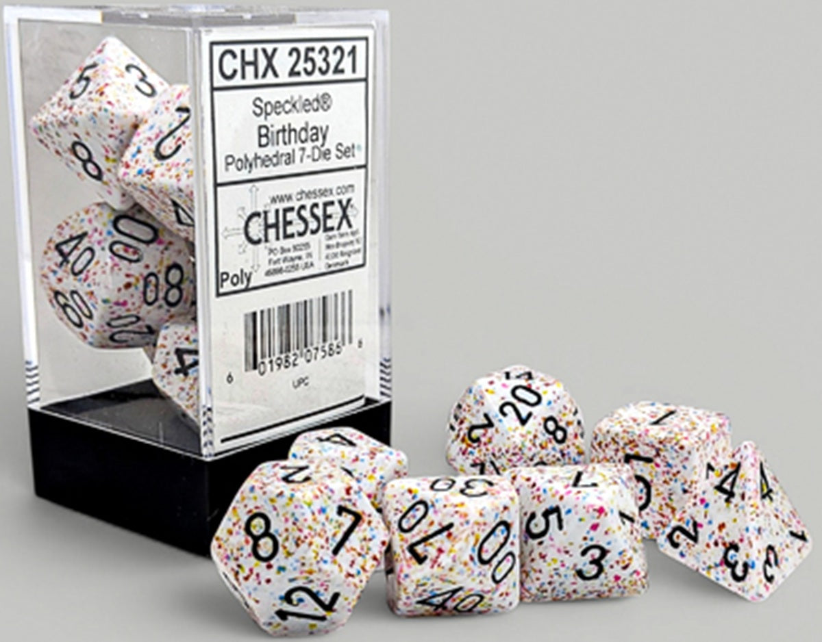 Chessex Speckled 7-Die Set Polyhedral Birthday