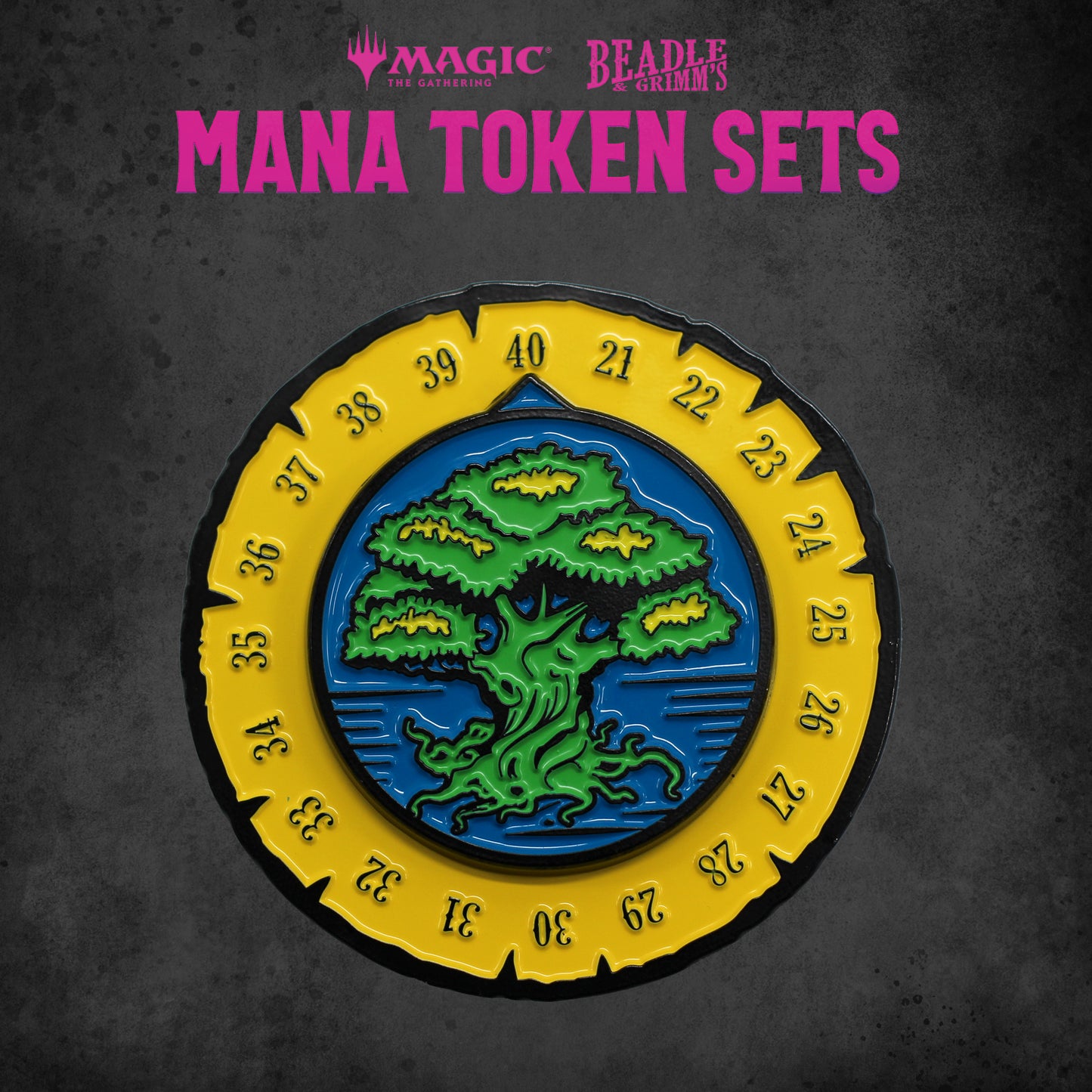 Beadle & Grimm's Magic the Gathering Mana Token Set - Green