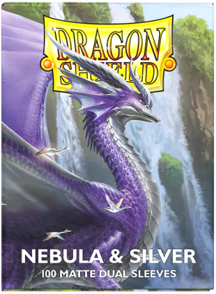 Dragon Shield - Nebula & Silver - Dual Matte Sleeves 100ct