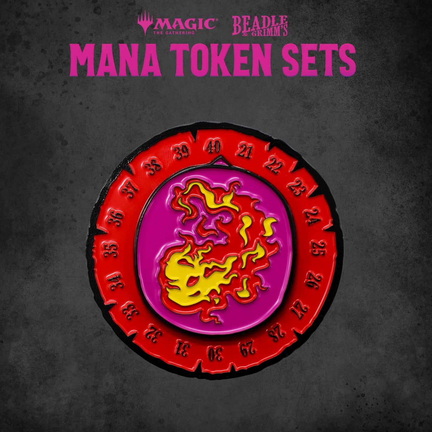 Beadle & Grimm's Magic the Gathering Mana Token Set - Red