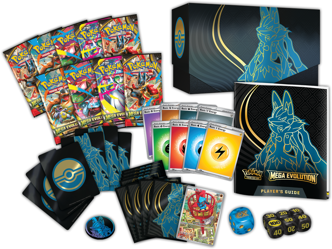Pokémon TCG: Mega Evolution Elite Trainer Box (Lucario)