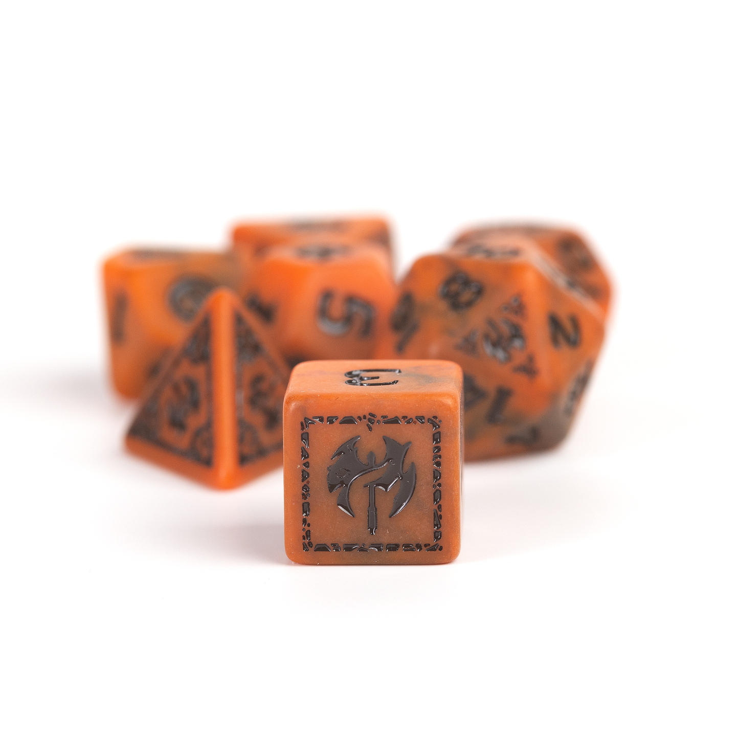 Dungeons & Dragons Adventure Dice by Sirius Dice - Barbarian [Orange]