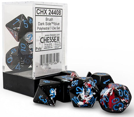 Brush 7-Die Set Polyhedral Dark Side/Blue