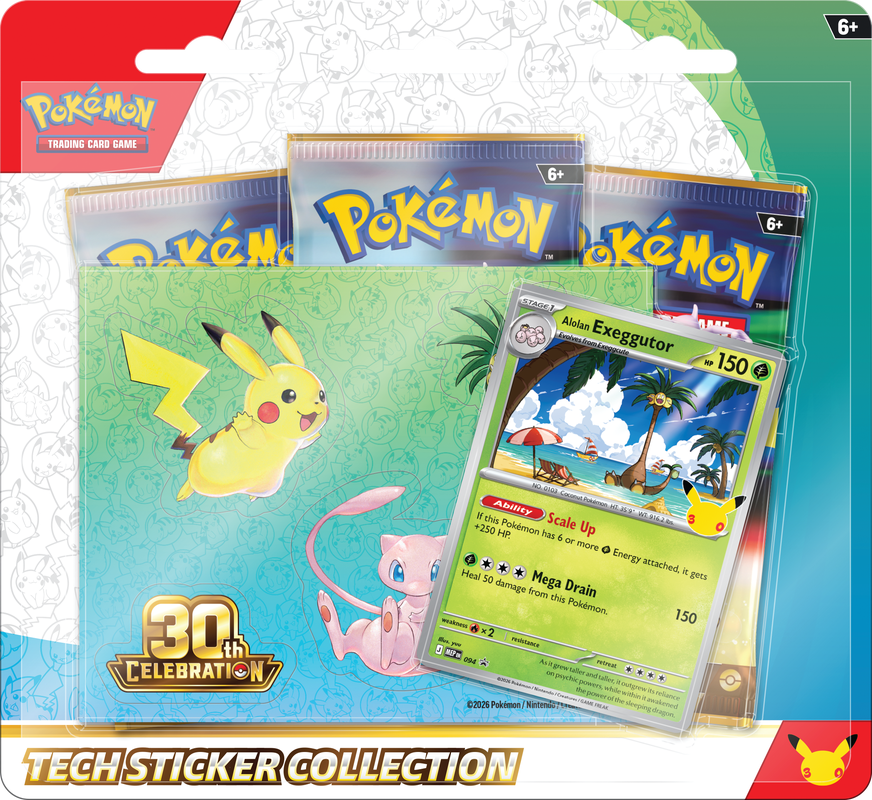 Pokémon TCG: 30th Celebration Tech Sticker Collection {Pre-Order}