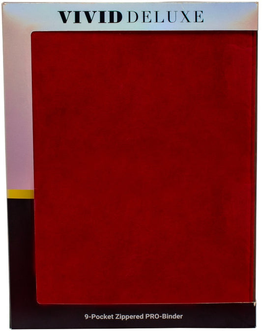 Ultra Pro - Binder Vivid Deluxe 9 Pocket Zippered (Red)