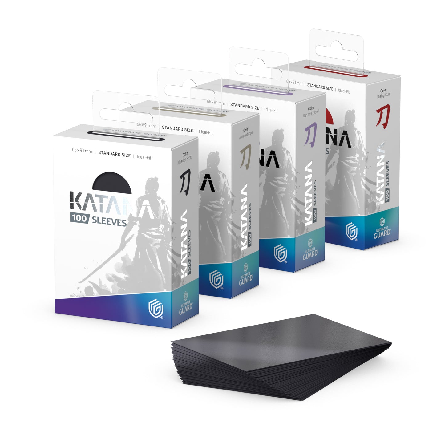 Katana Sleeves - STD - 100ct - Obsidian Shard