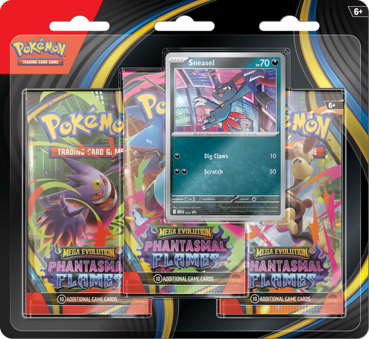 Pokémon TCG: Phantasmal Flames 3 Pk Blister Sneasel