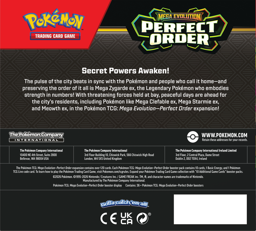 Pokémon TCG: Perfect Order Booster Box [Pre-Order]