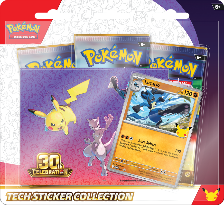 Pokémon TCG: 30th Celebration Tech Sticker Collection {Pre-Order}