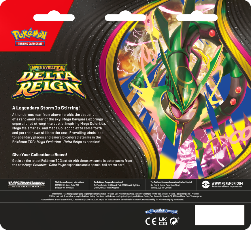 Pokémon Me06 Delta Reign 3Pk Blister (Pre-Order) product image 2
