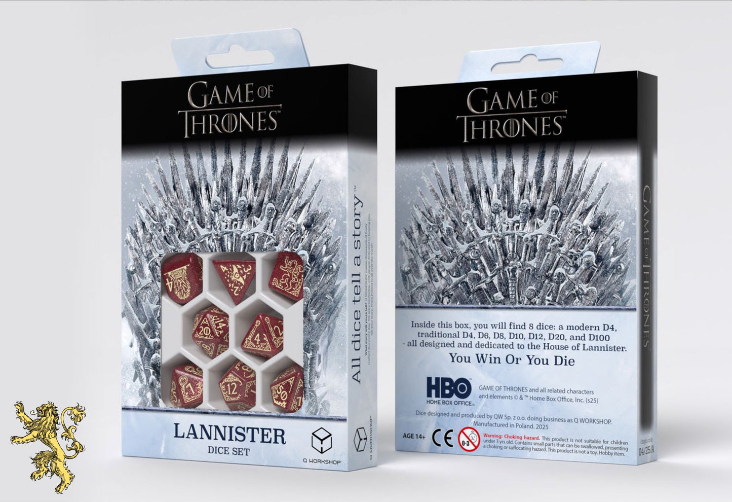 Game of Thrones Lannister Dice Set