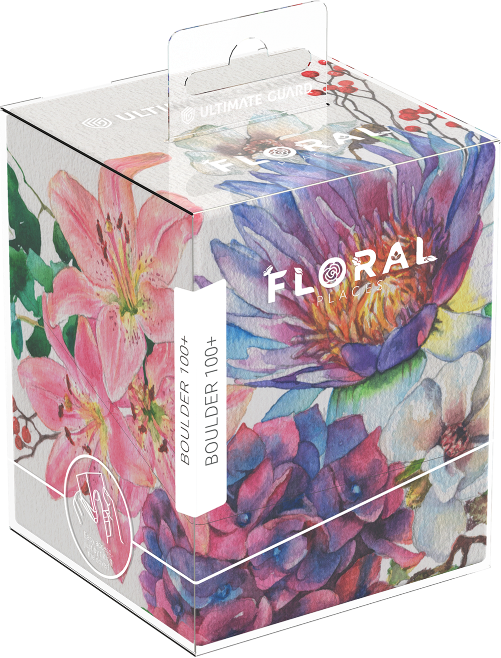 Ultimate Guard Deck Case Boulder 100+ Lotus Bloom