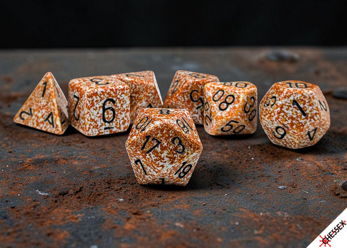 Chessex Speckled 7-Die Set Polyhedral Rust