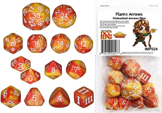 DCC 14-Die Set Flame Arrows
