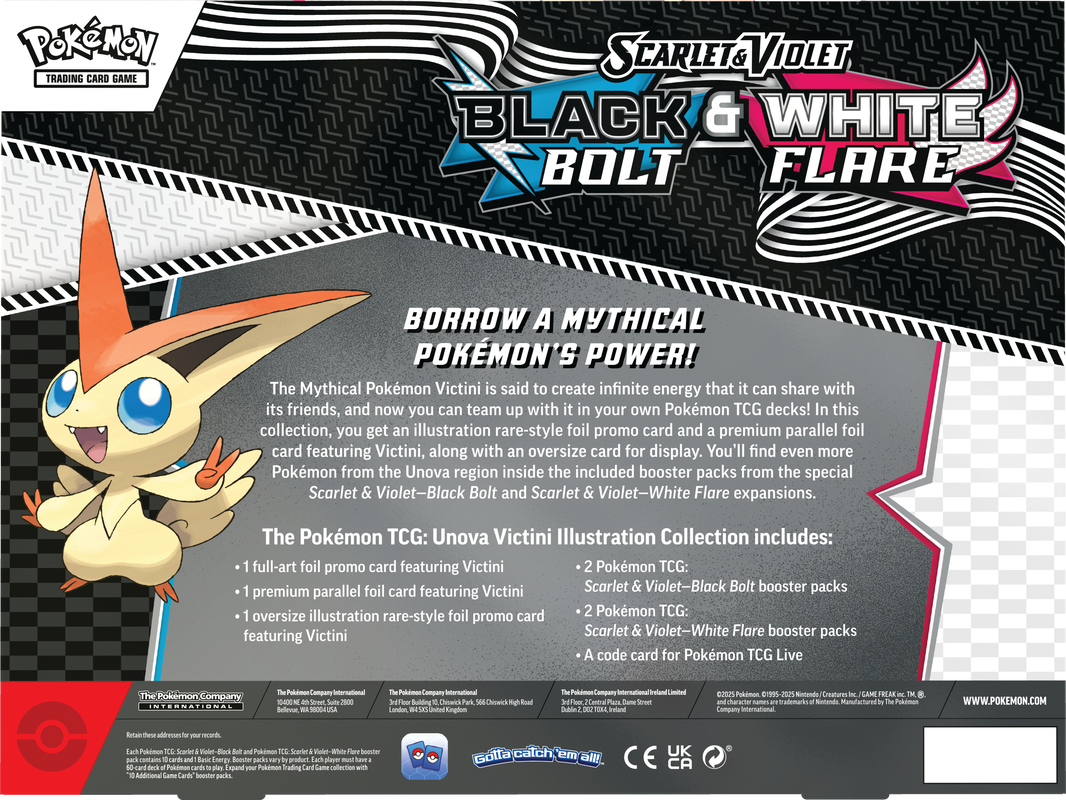 Pokémon TCG: Unova Victini Illustration Collection