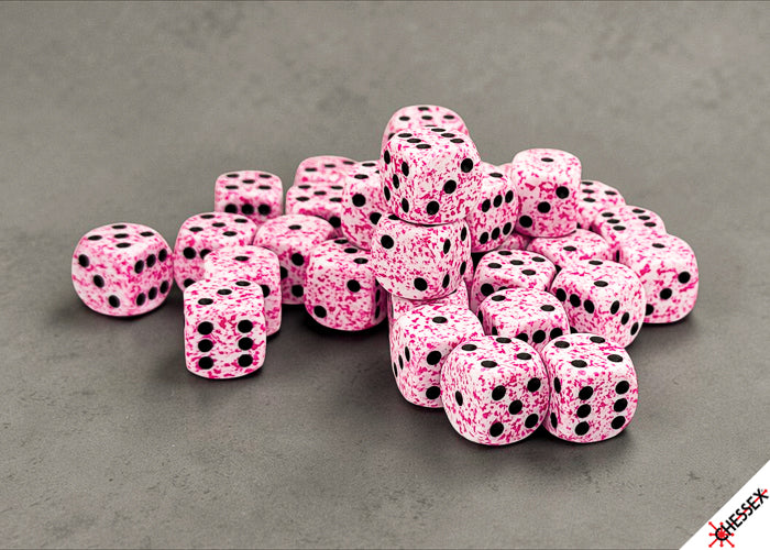 Chessex Speckled 36D6 Pink 12MM
