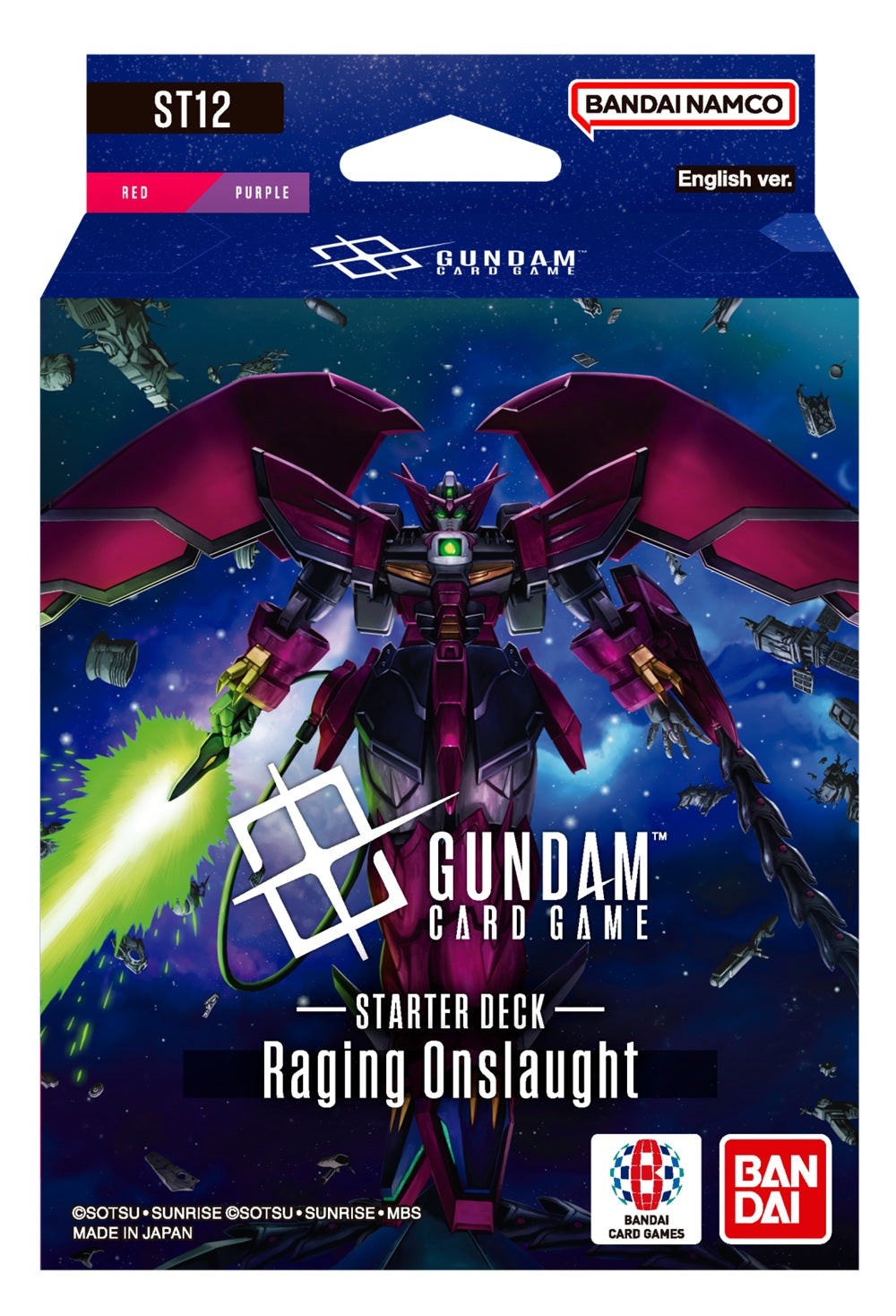 Gundam CG St-12 Raging Onslaught Starter Deck 6Ct Display (Pre-Order) product image
