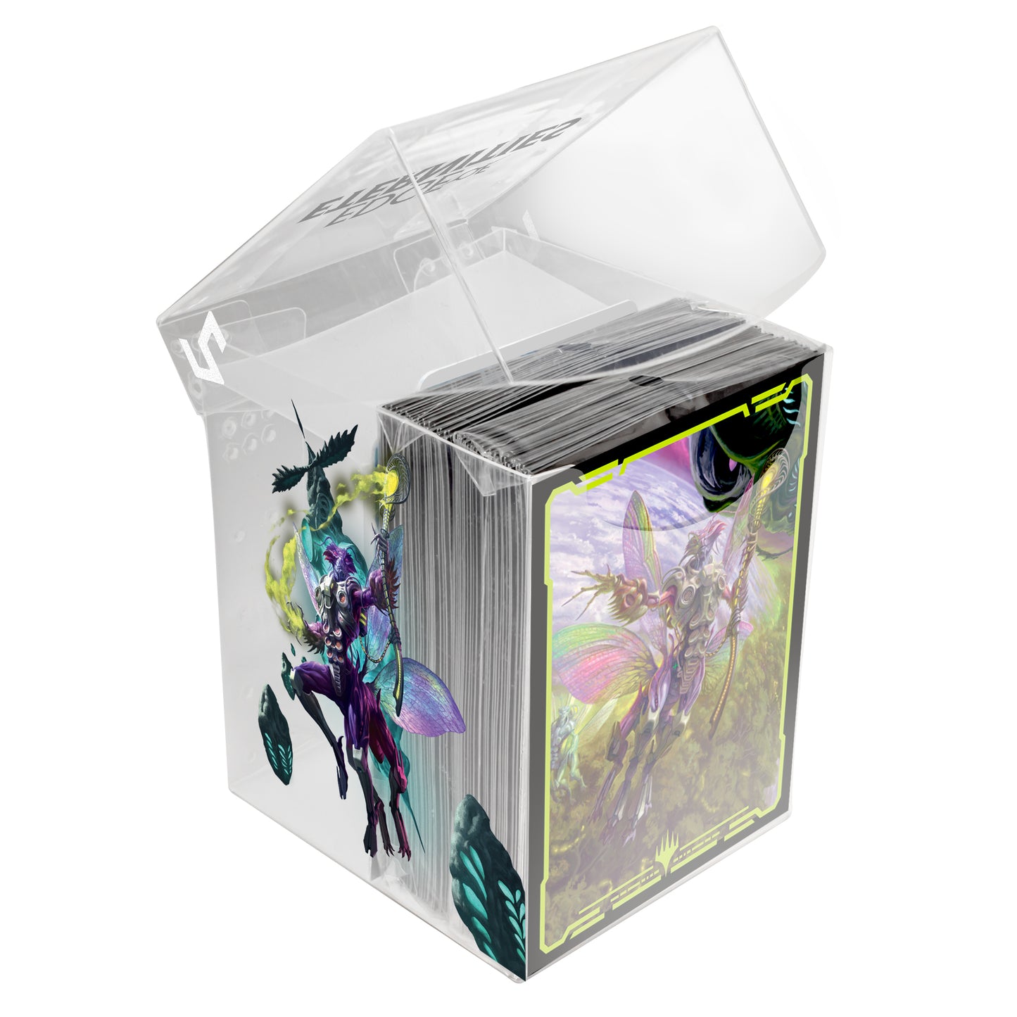 100+ Deck Protector + Sleeves In Clear Box Edge Of Eternities Char B
