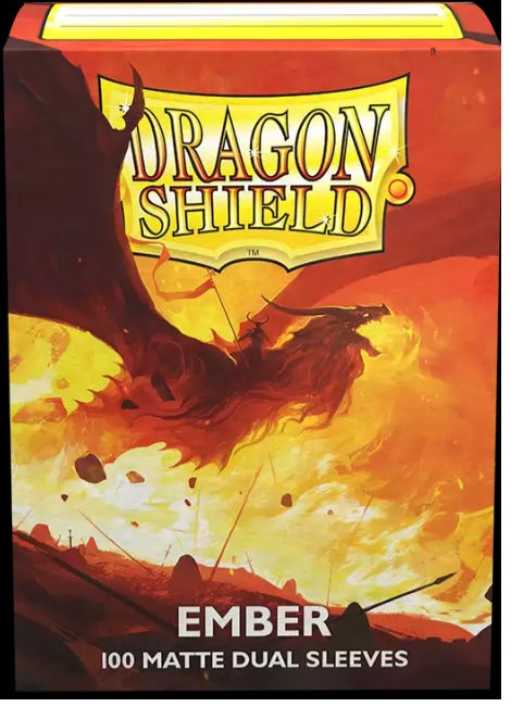 Dragon Shield - Ember - Dual Matte Sleeves (100 Count - Standard Size)