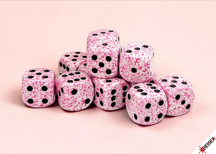 Chessex Speckled 12D6 Pink 16MM