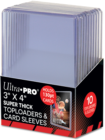 UP TOPLOAD 3X4 SUPER THICK 130PT W/ SLEEVES 10CT