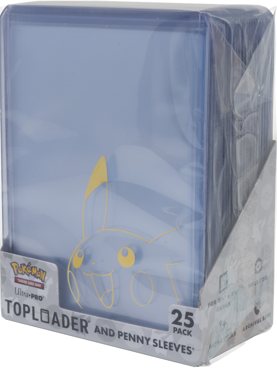 Pikachu Toploader 3X4 35PT & Penny Sleeves 25 Count