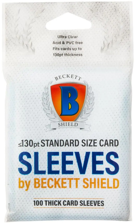 Becket Shield Sleeves Thick 130pt 100ct