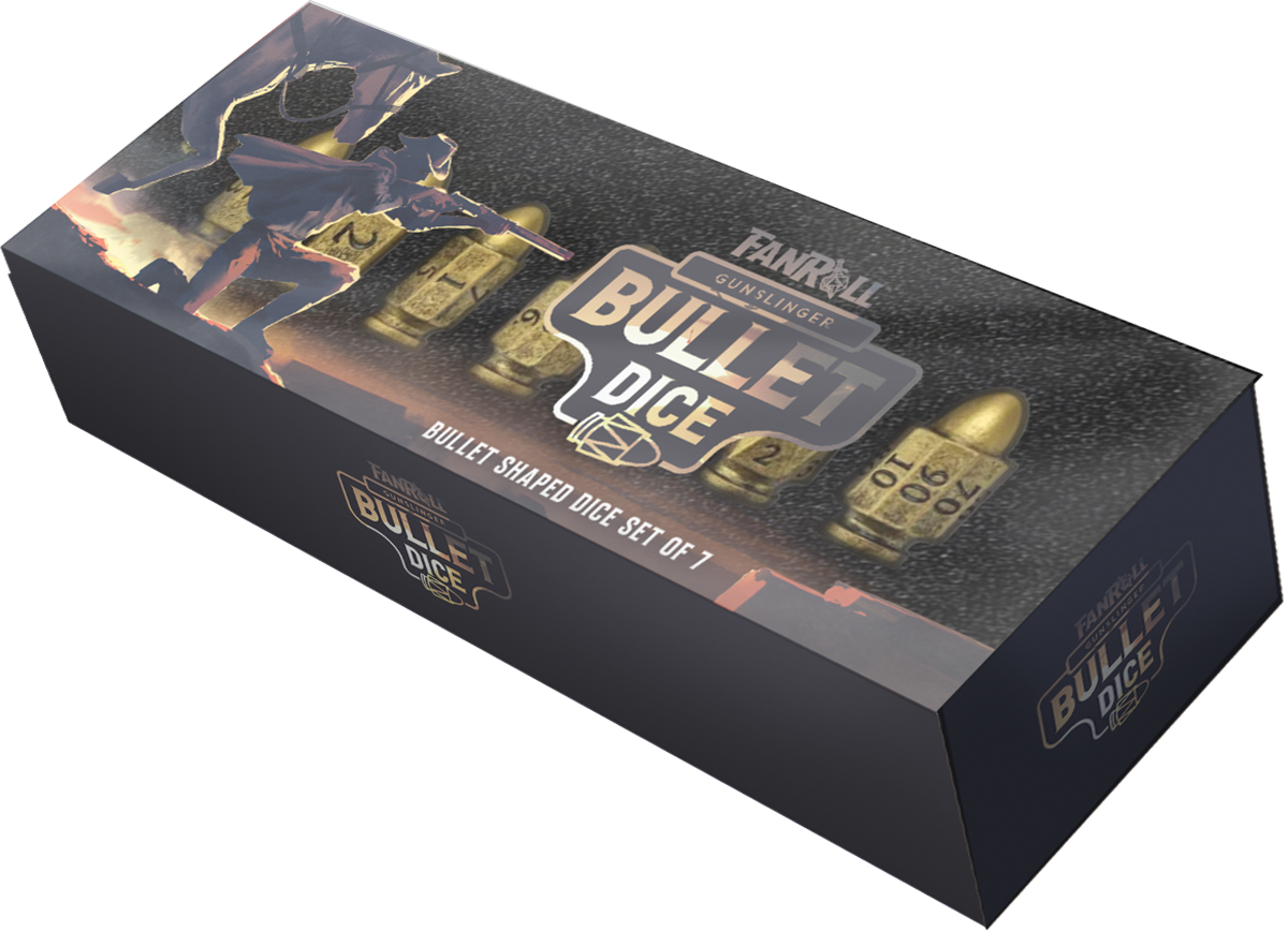 Resin 7 Poly Dice Set Bullet Gunslinger product image