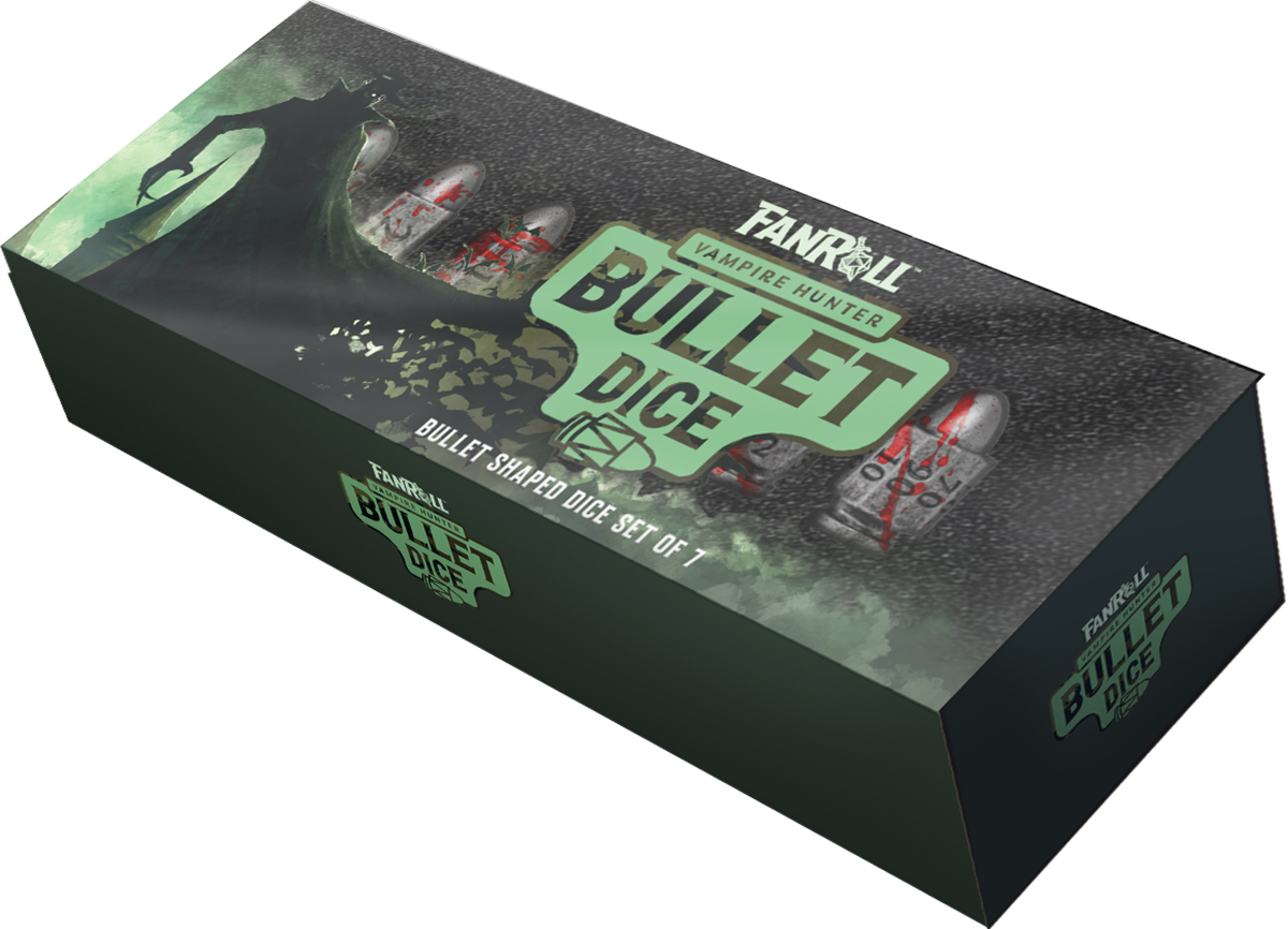 Resin 7 Poly Dice Set Bullet Vampire Hunter product image