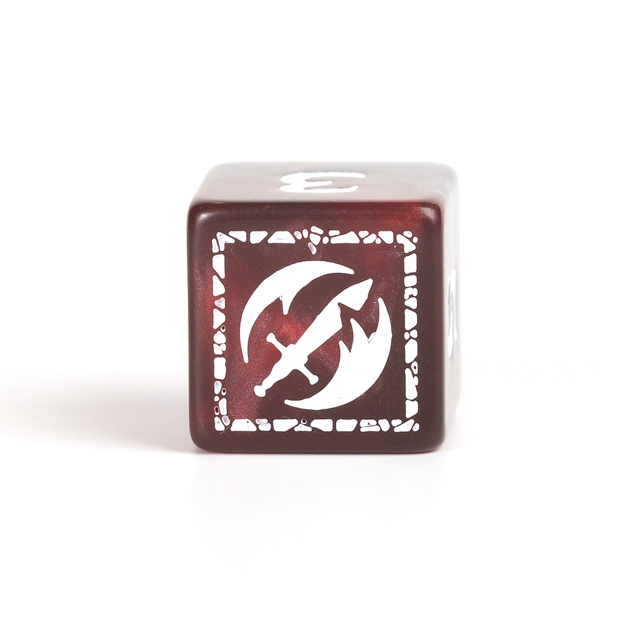 Dungeons & Dragons Adventure Dice by Sirius Dice - Fighter [Red]