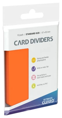 Ultimate Guard Card Dividers - Standard Size (10 pack) - Poppy Topaz