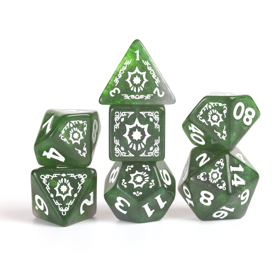 Dungeons & Dragons Adventure Dice by Sirius Dice - Cleric: [Green]