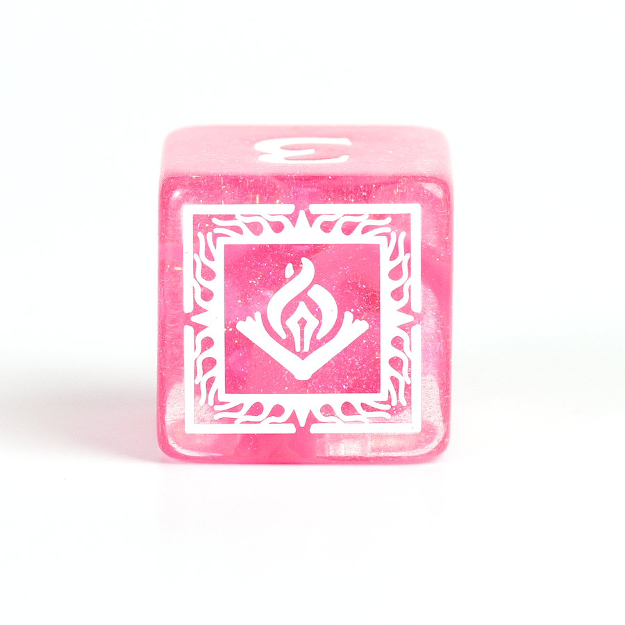 Dungeons & Dragons Adventure Dice by Sirius Dice - Wizard [Fushsia]