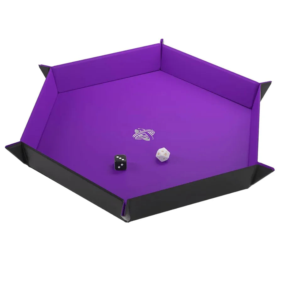 Gamegenic Magnetic XL Dice Tray - Hexagonal - Purple