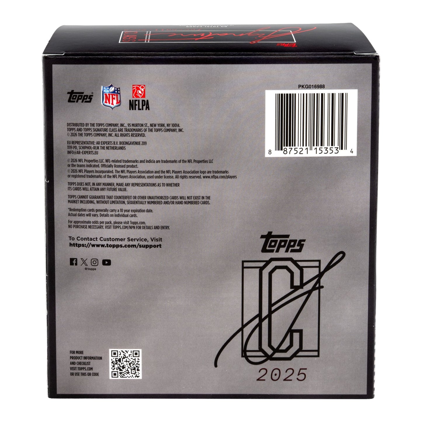 2025 Topps Football NFL Signature Class Mega Box