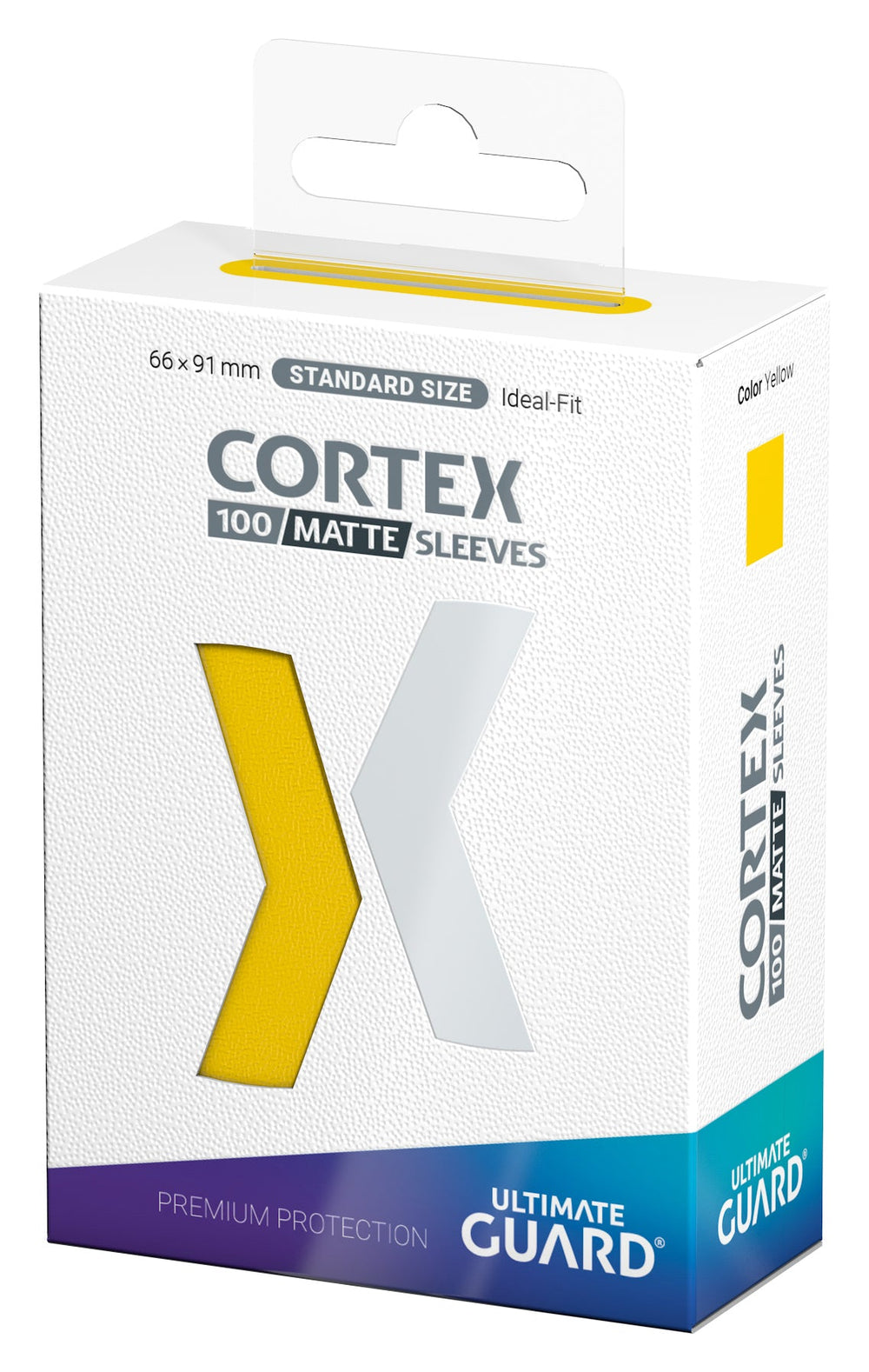 Cortex Sleeves - Standard Size - Matte 100ct - Yellow