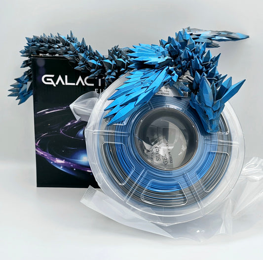 Galactic3D PLA - 1.75mm / 1 kg Silk Dual (Blue + Silver)
