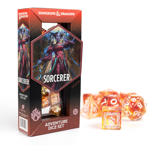 Dungeons & Dragons Adventure Dice by Sirius Dice - Sorcerer [Orange]