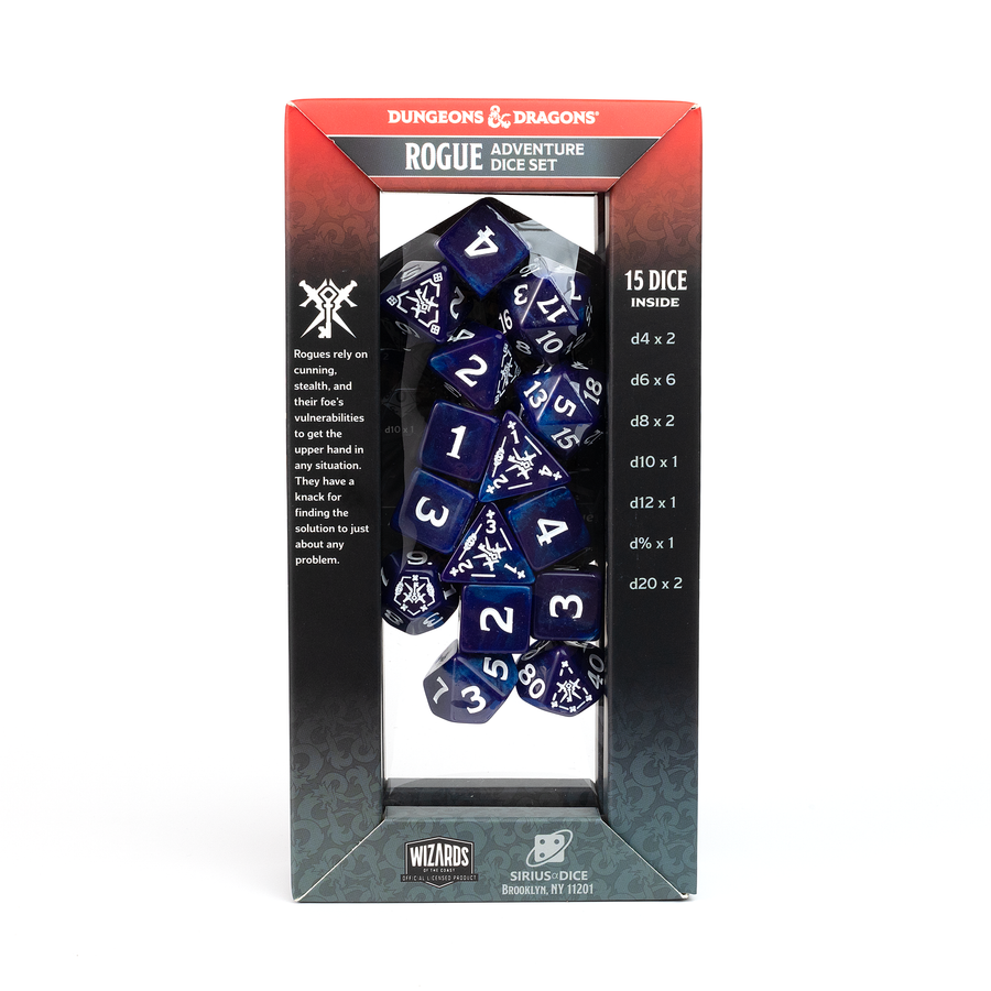 Dungeons & Dragons Adventure Dice by Sirius Dice - Rogue [Purple]