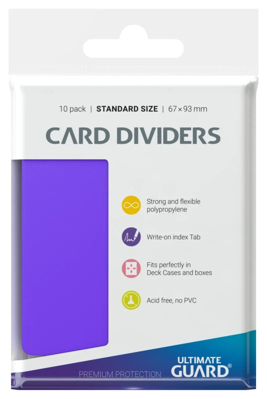 Ultimate Guard Card Dividers - Standard Size (10 pack) - Purple