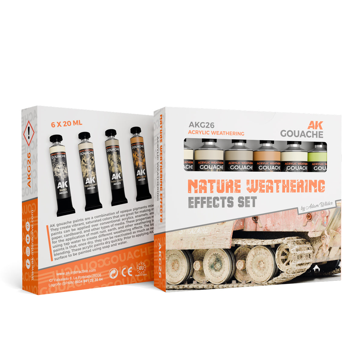 AK Interactive Gouache Nature Effects Set AKG26