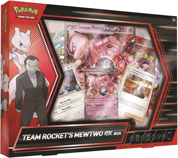 Pokémon TCG: Team Rocket's Mewtwo Ex Box